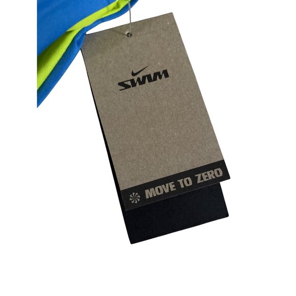 Nike Womens Reversible Swim Bottom XS Blue & Neon Green Move to Zero Bikini - Picture 4 of 12